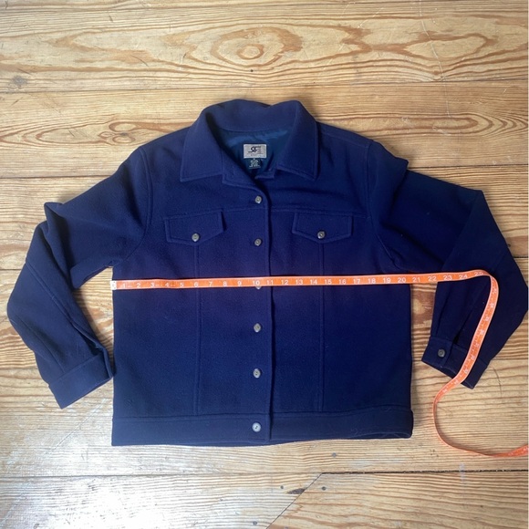 Vintage Rafaella Sport Navy Wool Jacket Shacket Size Medium - Picture 8 of 16